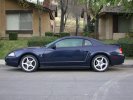 the car, lowered, after installing the new wheels